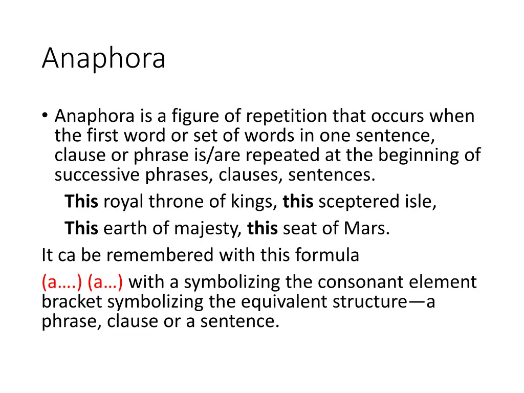 anaphora