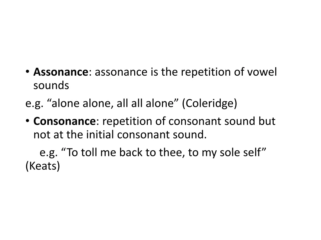 assonance assonance is the repetition of vowel