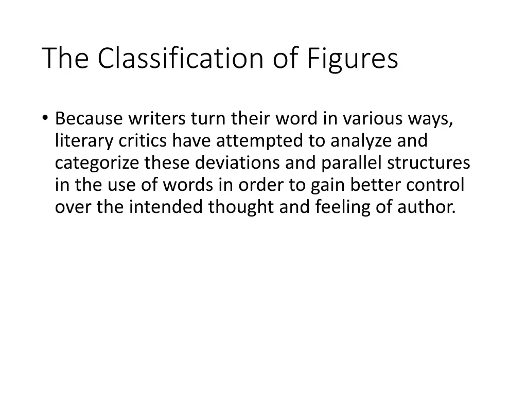 the classification of figures