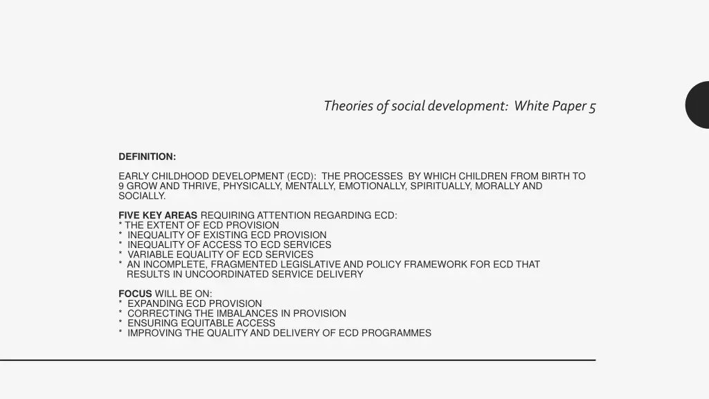 theories of social development white paper 5 2