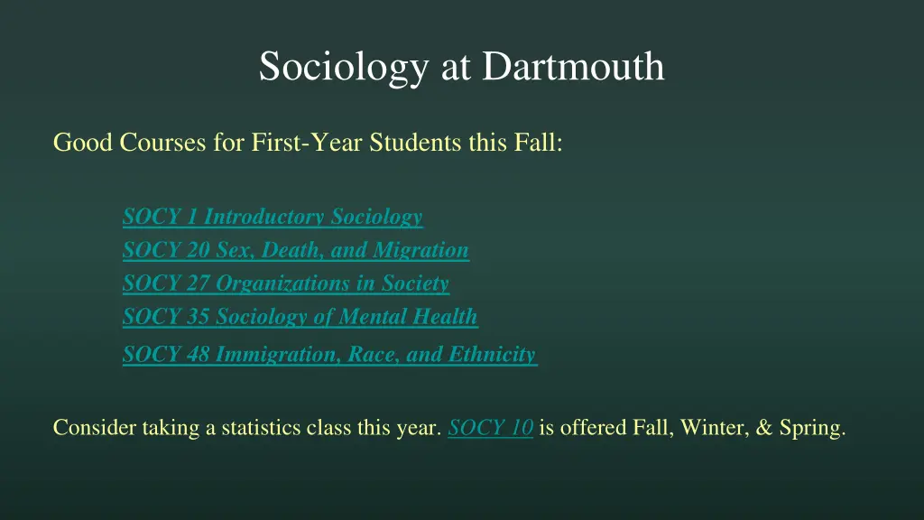 sociology at dartmouth 3