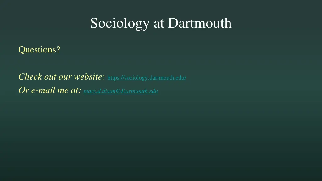 sociology at dartmouth 4