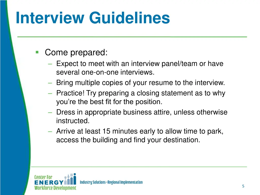 interview guidelines 2