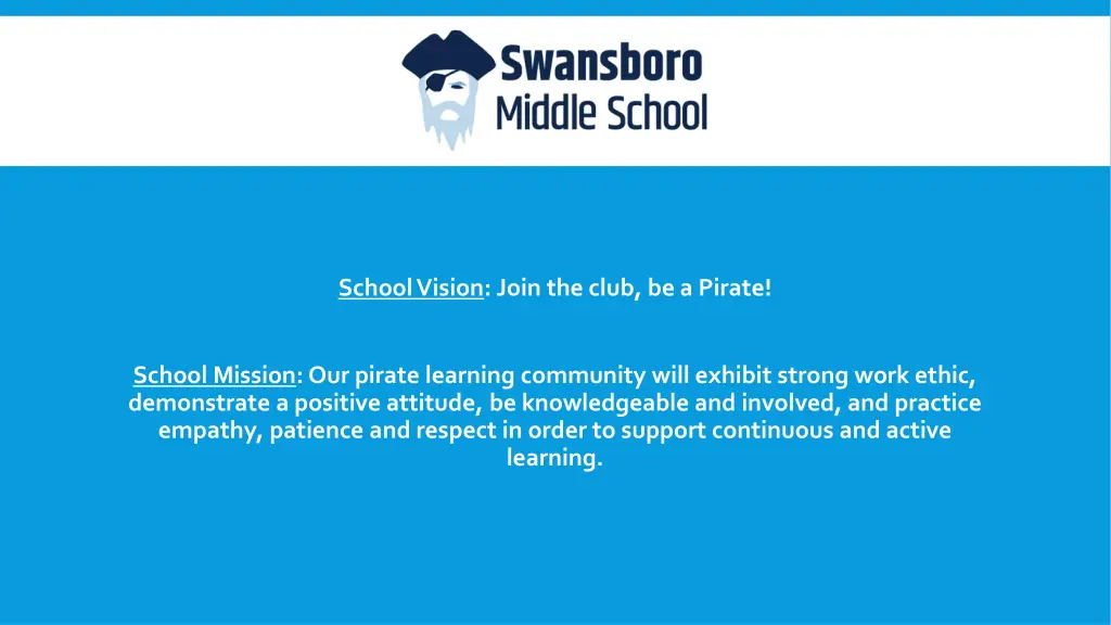 school vision join the club be a pirate