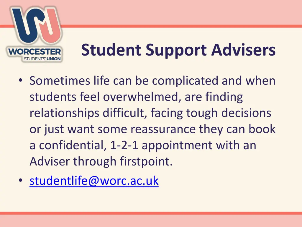 student support advisers