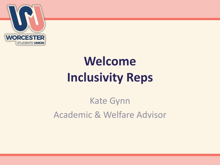 welcome inclusivity reps