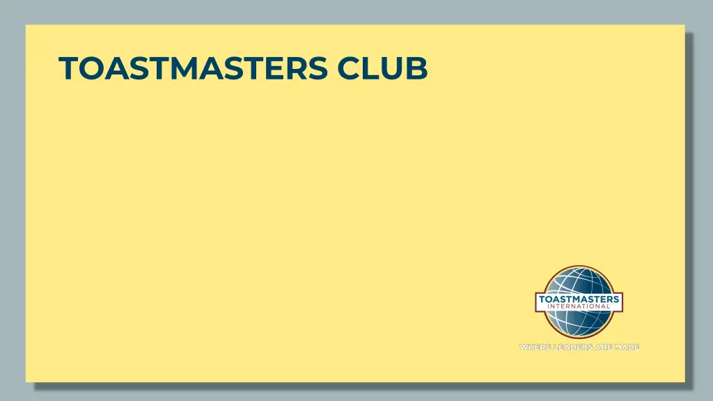 toastmasters club 2