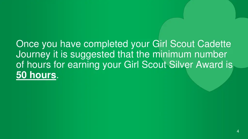 once you have completed your girl scout cadette