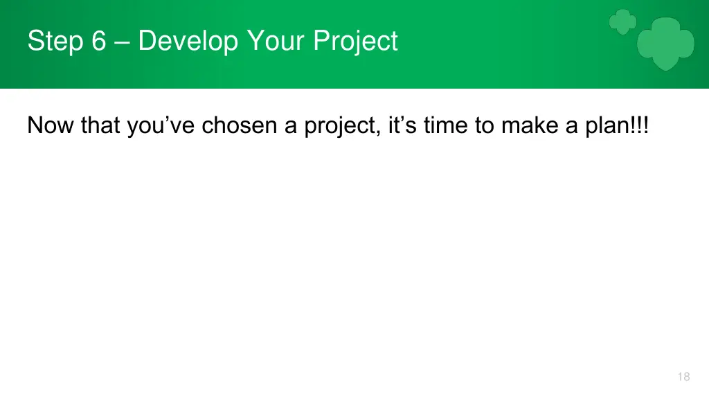 step 6 develop your project