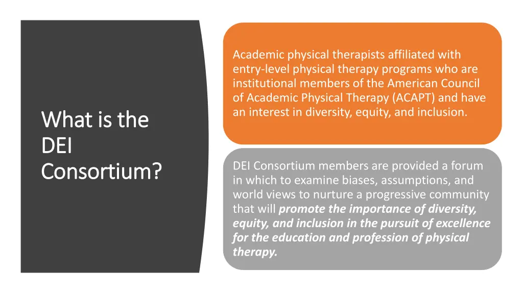 academic physical therapists affiliated with