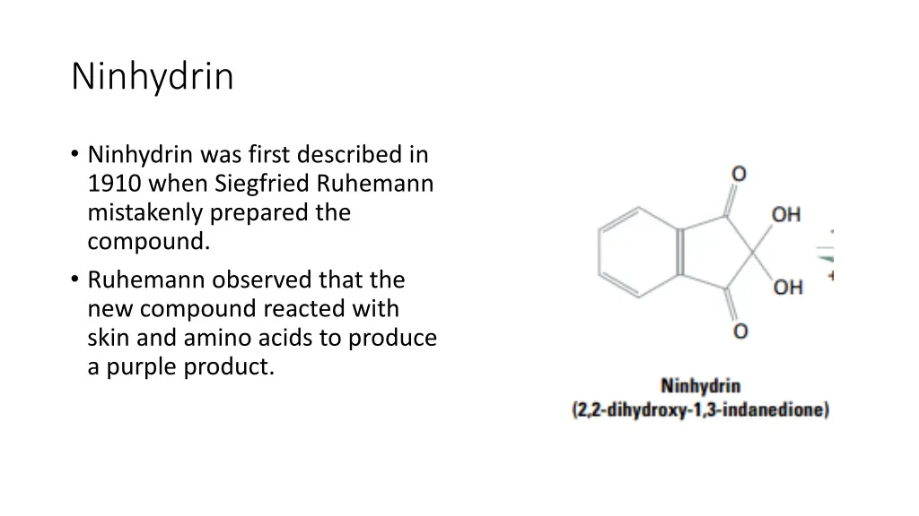 ninhydrin