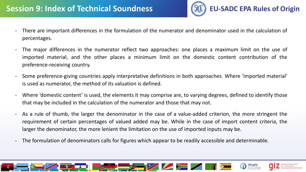 session 9 index of technical soundness 6