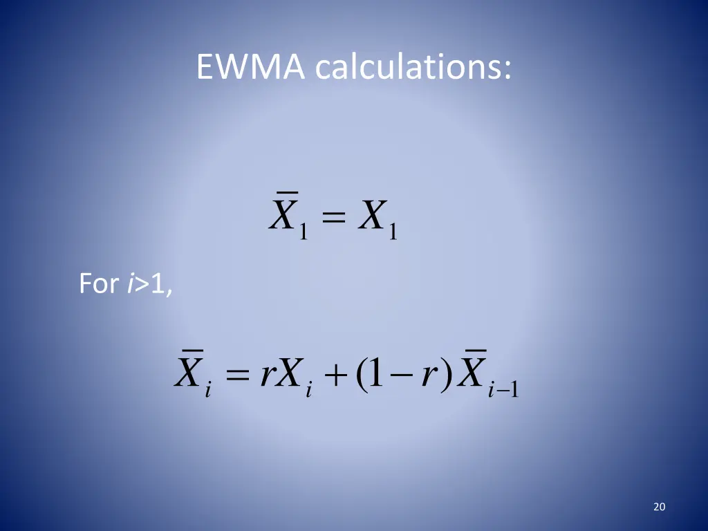 ewma calculations