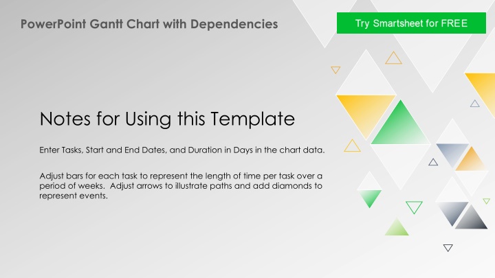 powerpoint gantt chart with dependencies