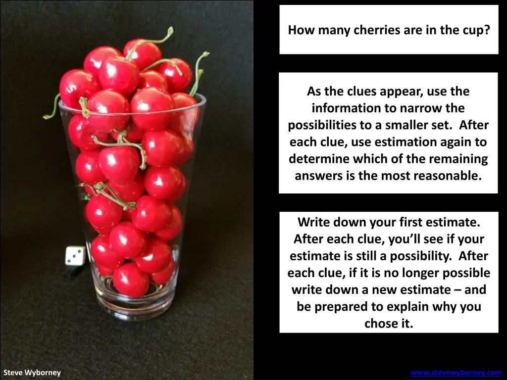 how many cherries are in the cup 1