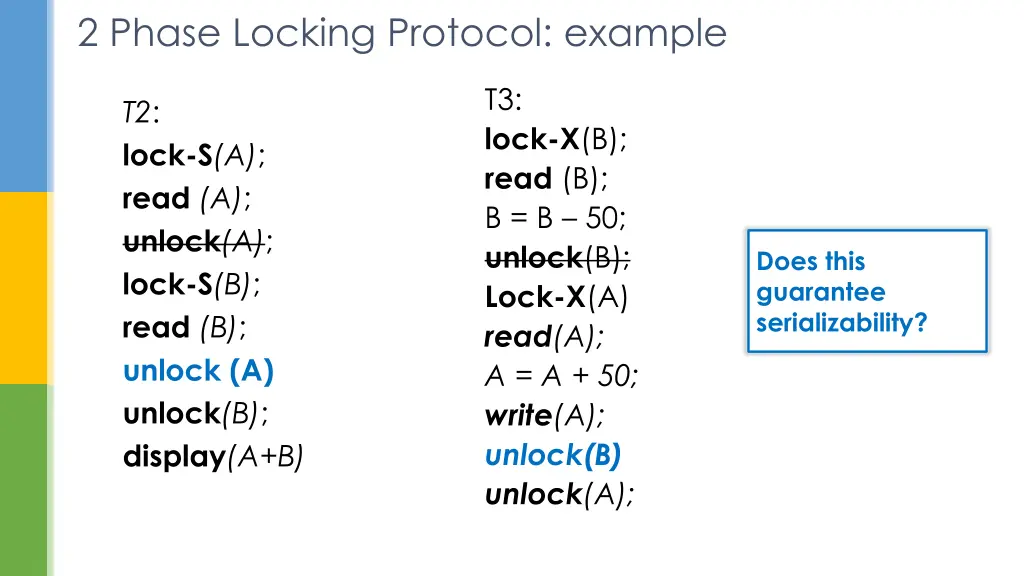 2 phase locking protocol example