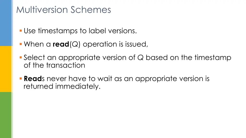 multiversion schemes 1