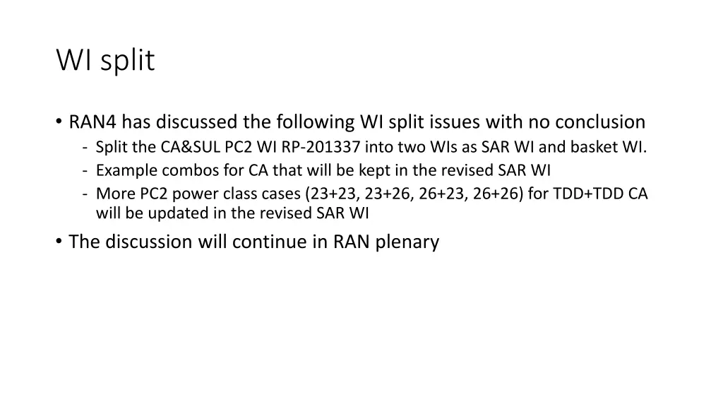 wi split