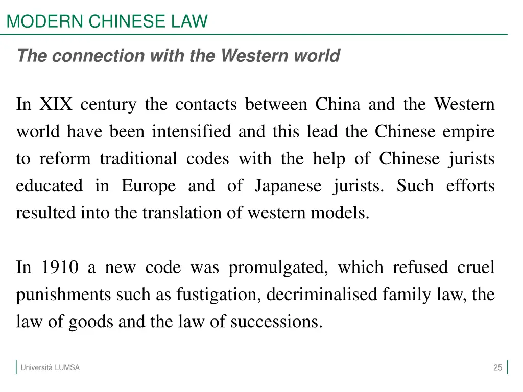 modern chinese law