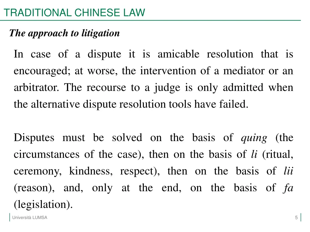 traditional chinese law 2