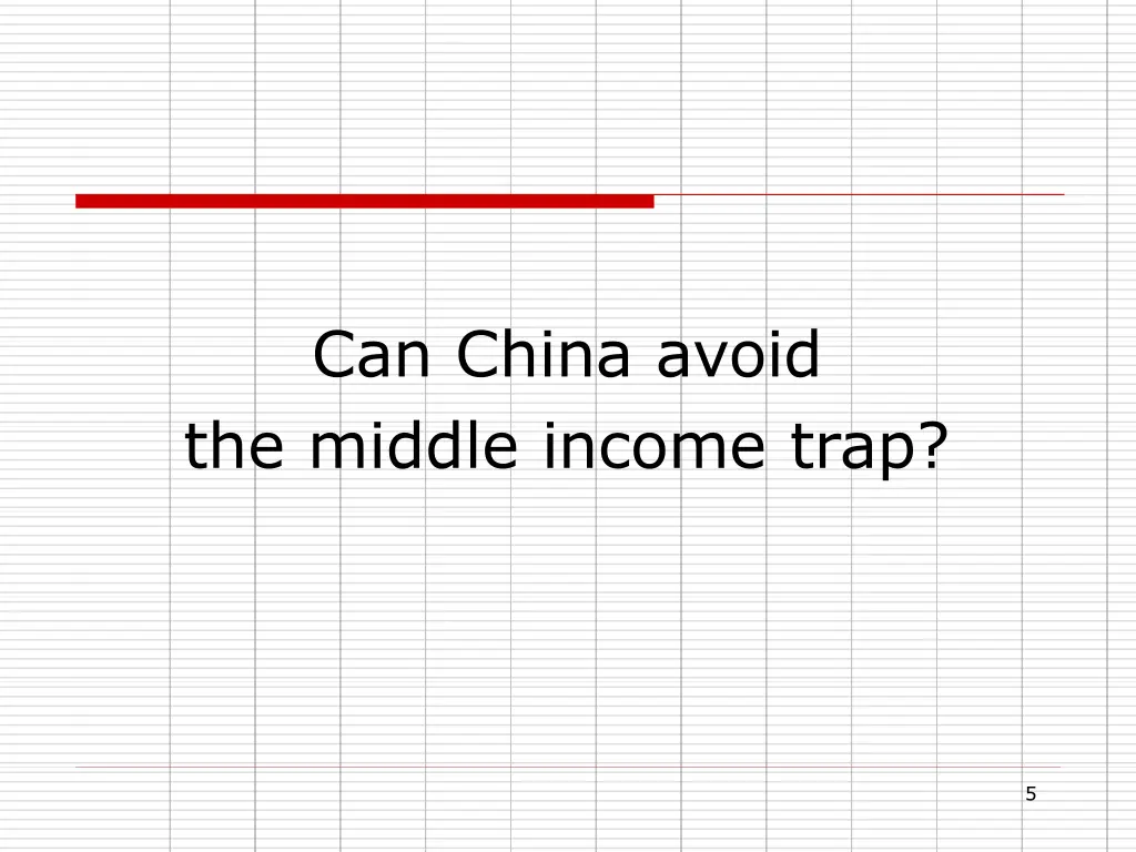 can china avoid the middle income trap