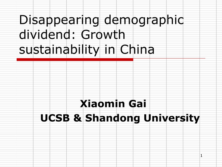 disappearing demographic dividend growth