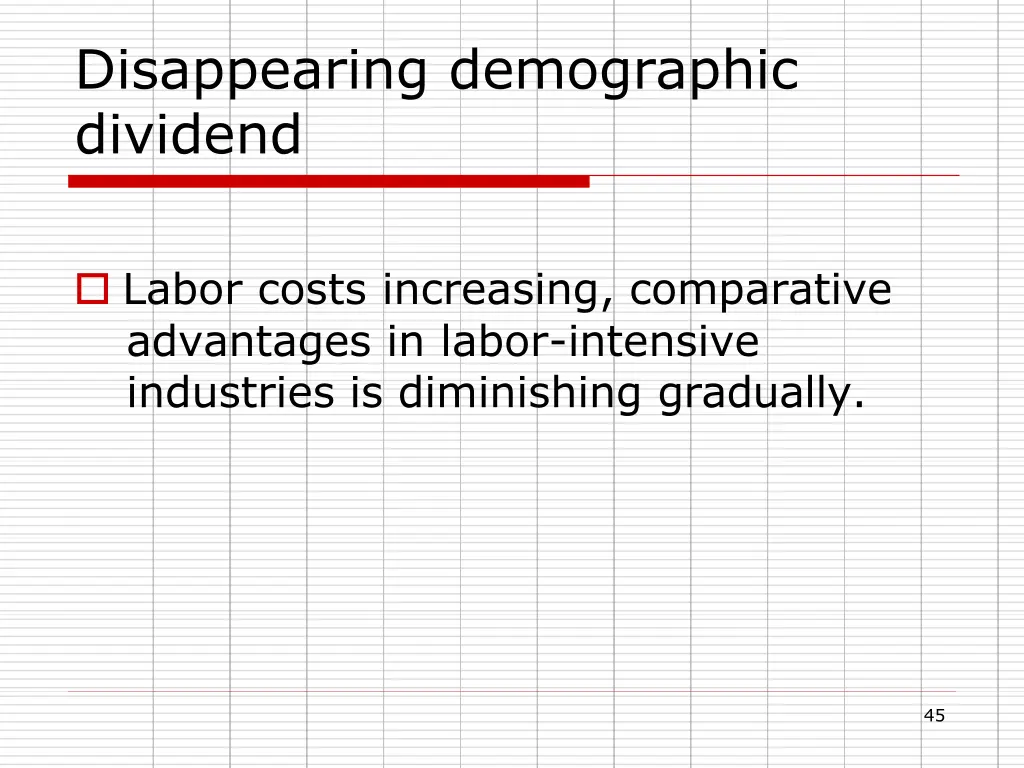 disappearing demographic dividend