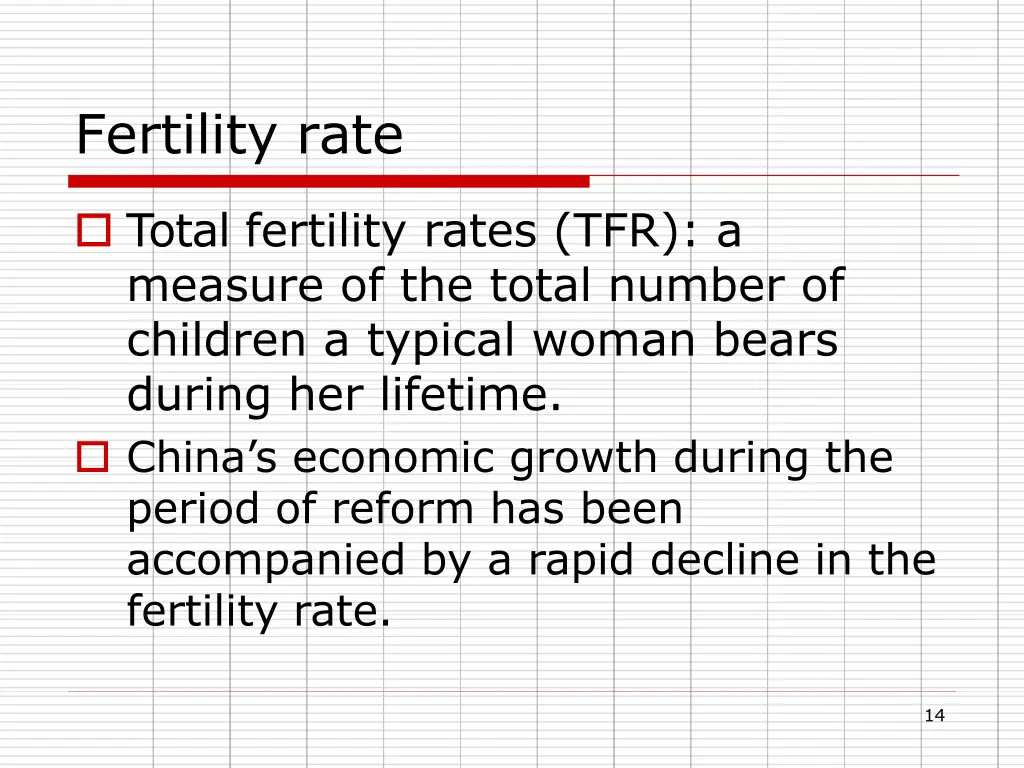 fertility rate