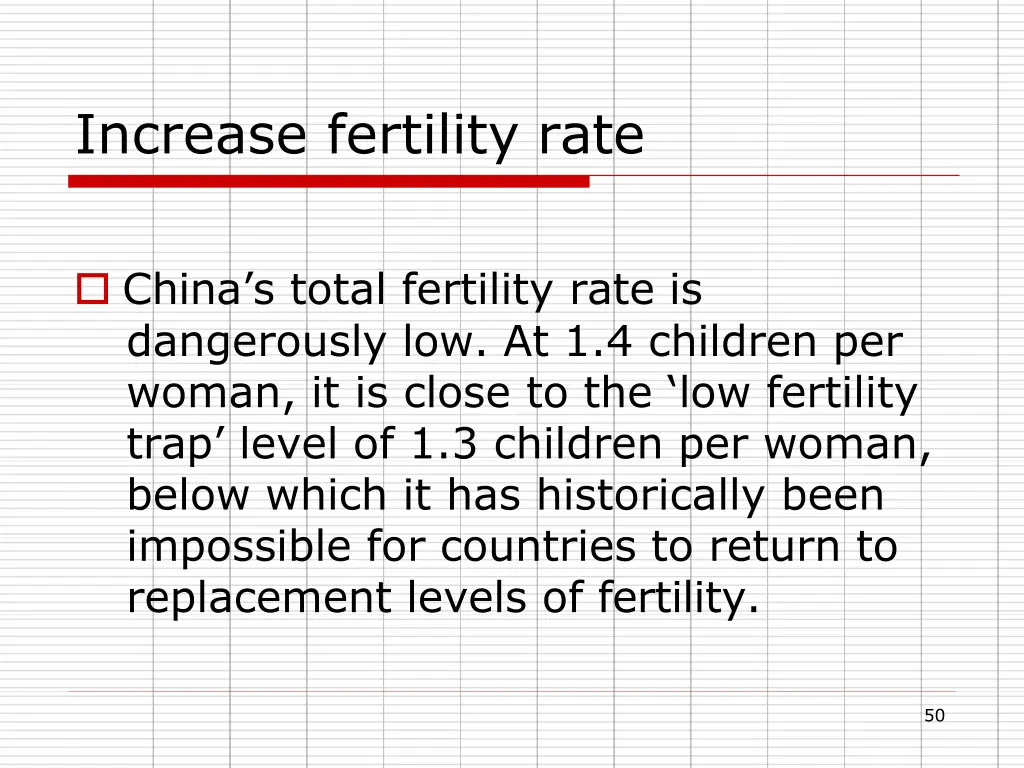 increase fertility rate