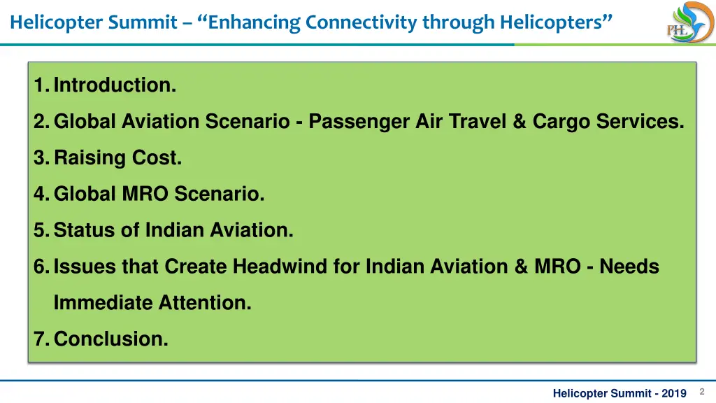 helicopter summit enhancing connectivity through 1