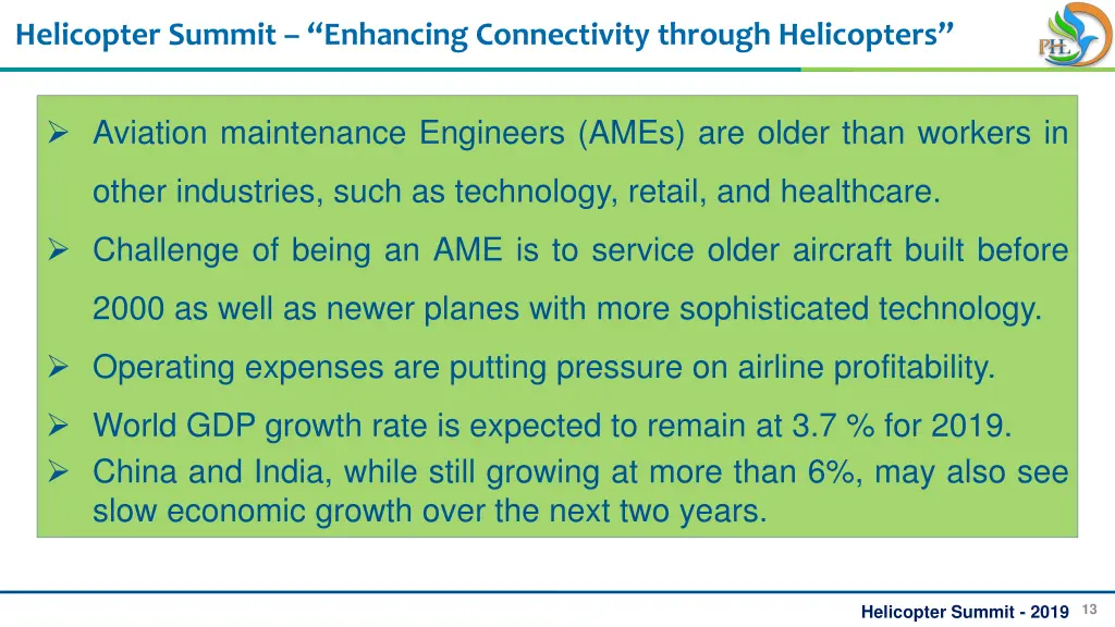 helicopter summit enhancing connectivity through 12