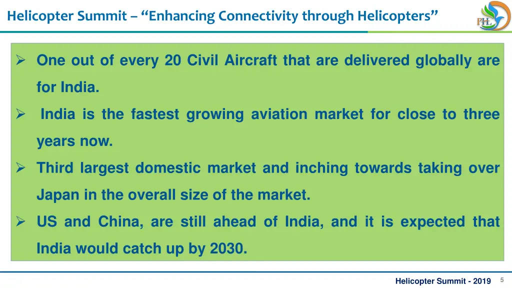 helicopter summit enhancing connectivity through 4