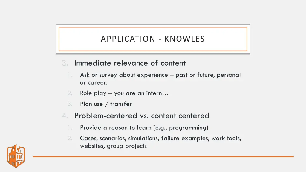 application knowles 1