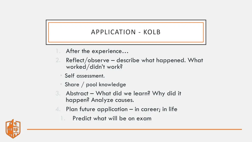 application kolb