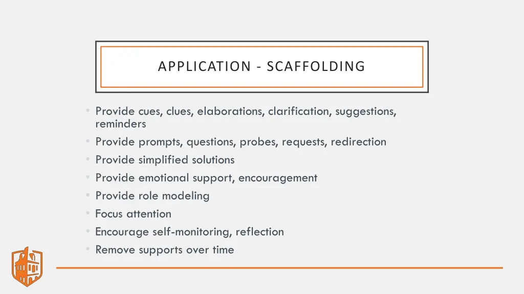 application scaffolding