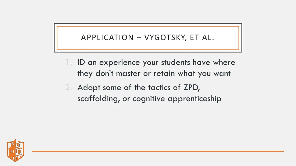 application vygotsky et al