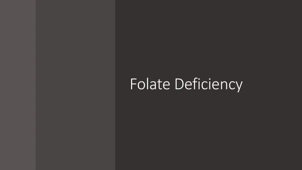 folate deficiency