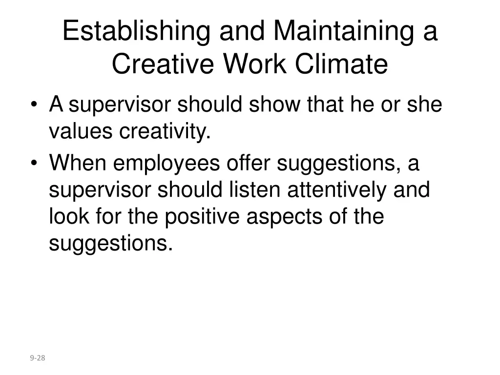 establishing and maintaining a creative work