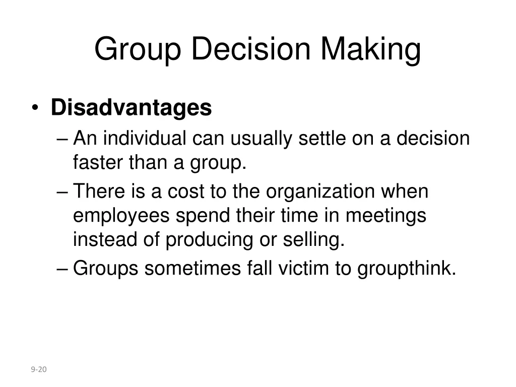 group decision making 1