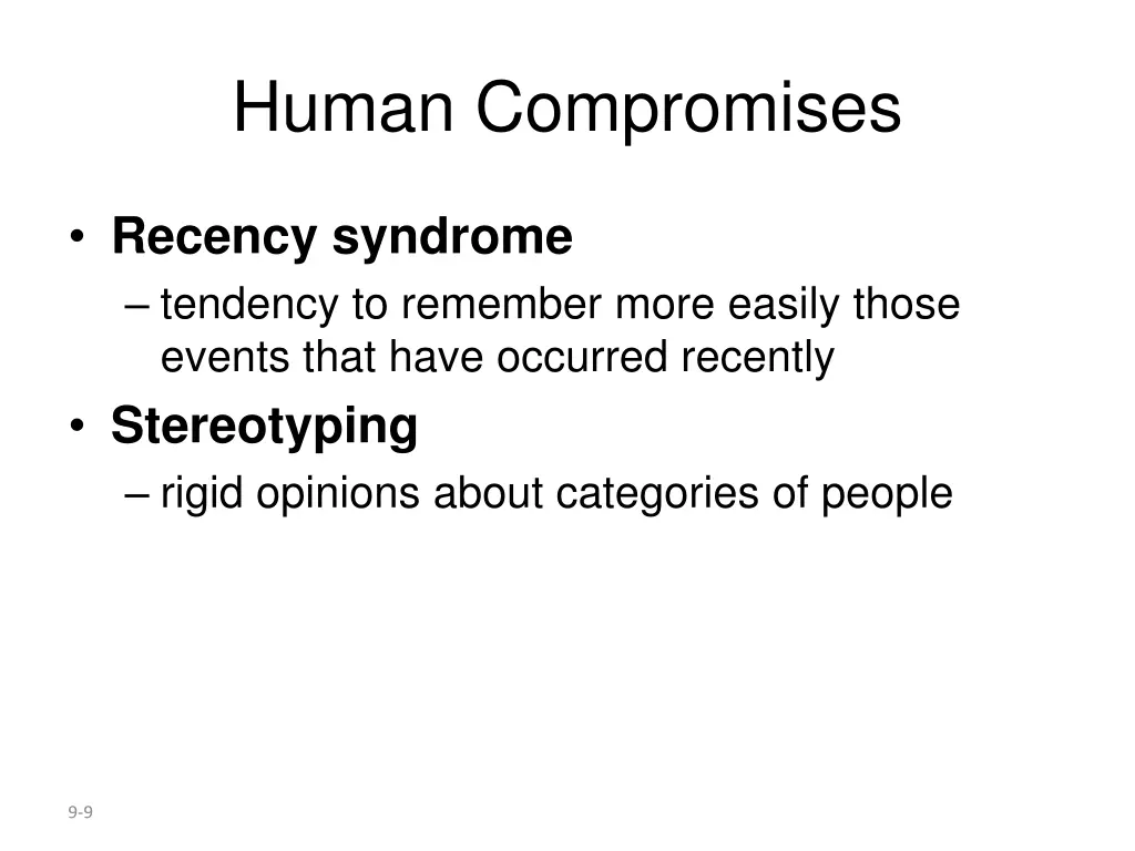 human compromises 2