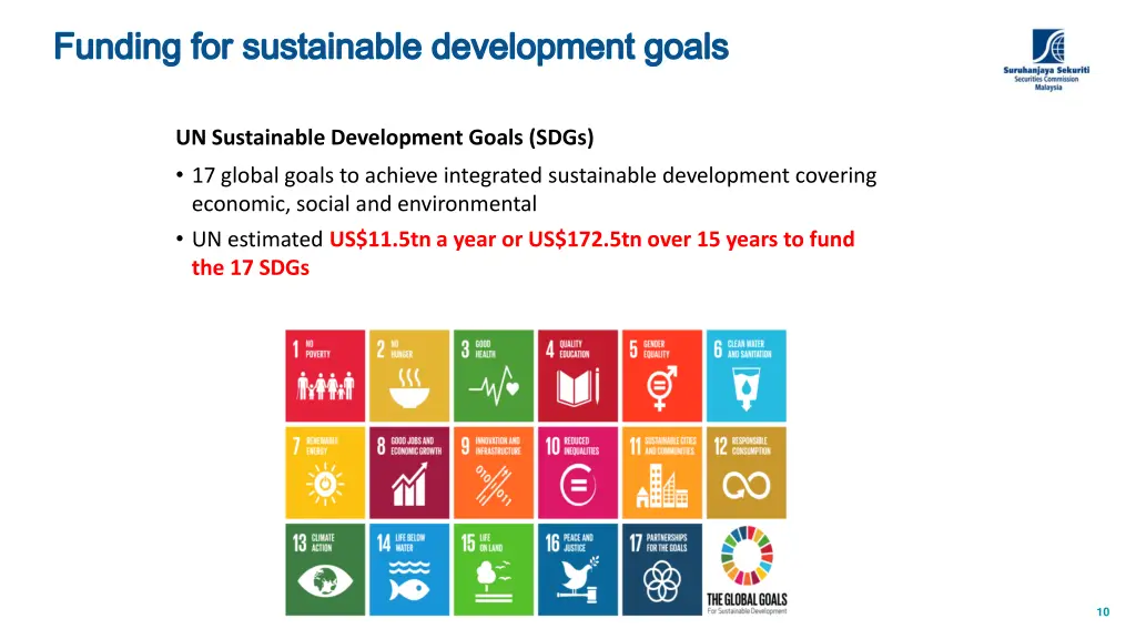 funding for sustainable development goals