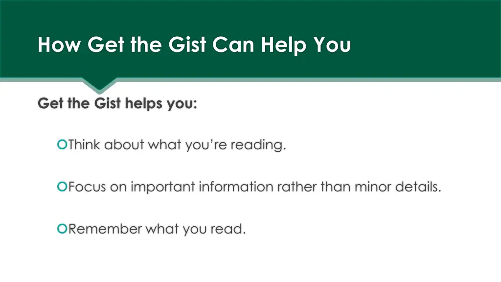 how get the gist can help you