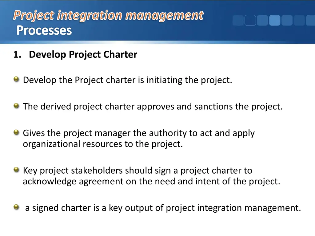 project integration management processes 3