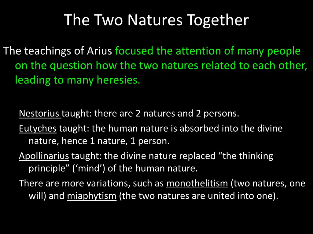 the two natures together