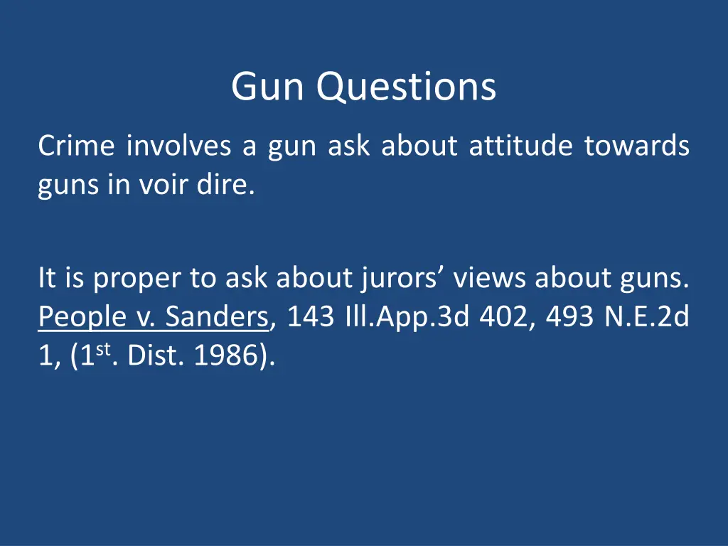 gun questions