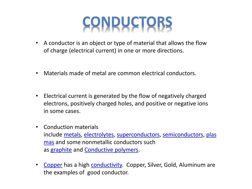 conductors