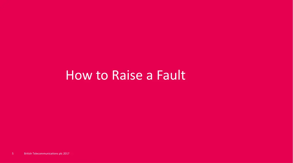 how to raise a fault