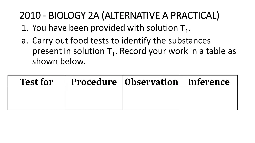 2010 2010 biology 2a alternative a practical