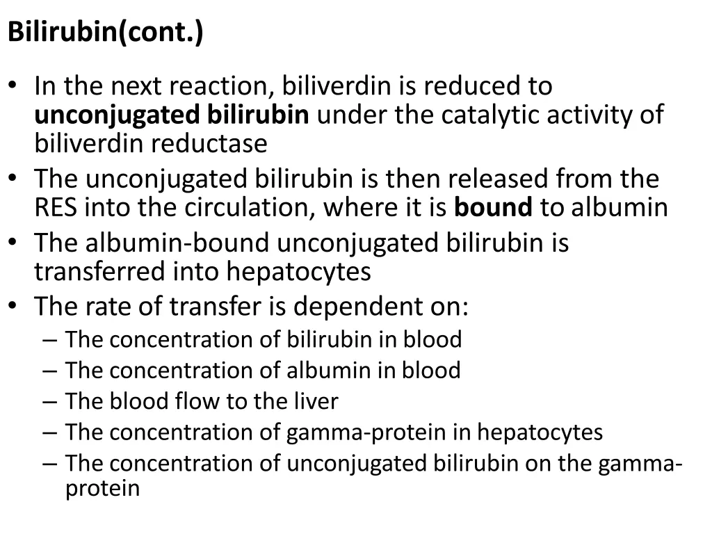 bilirubin cont