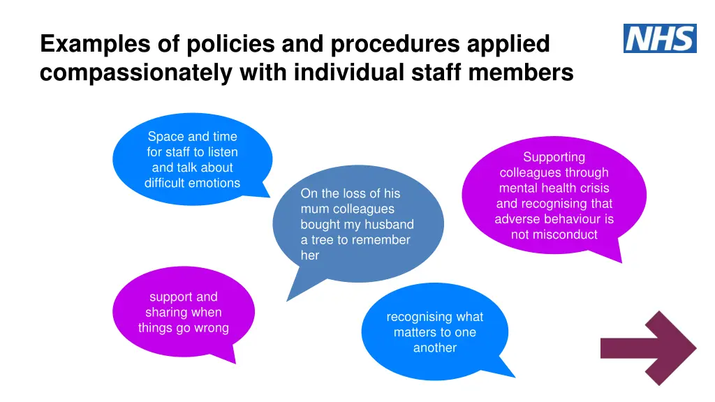 examples of policies and procedures applied